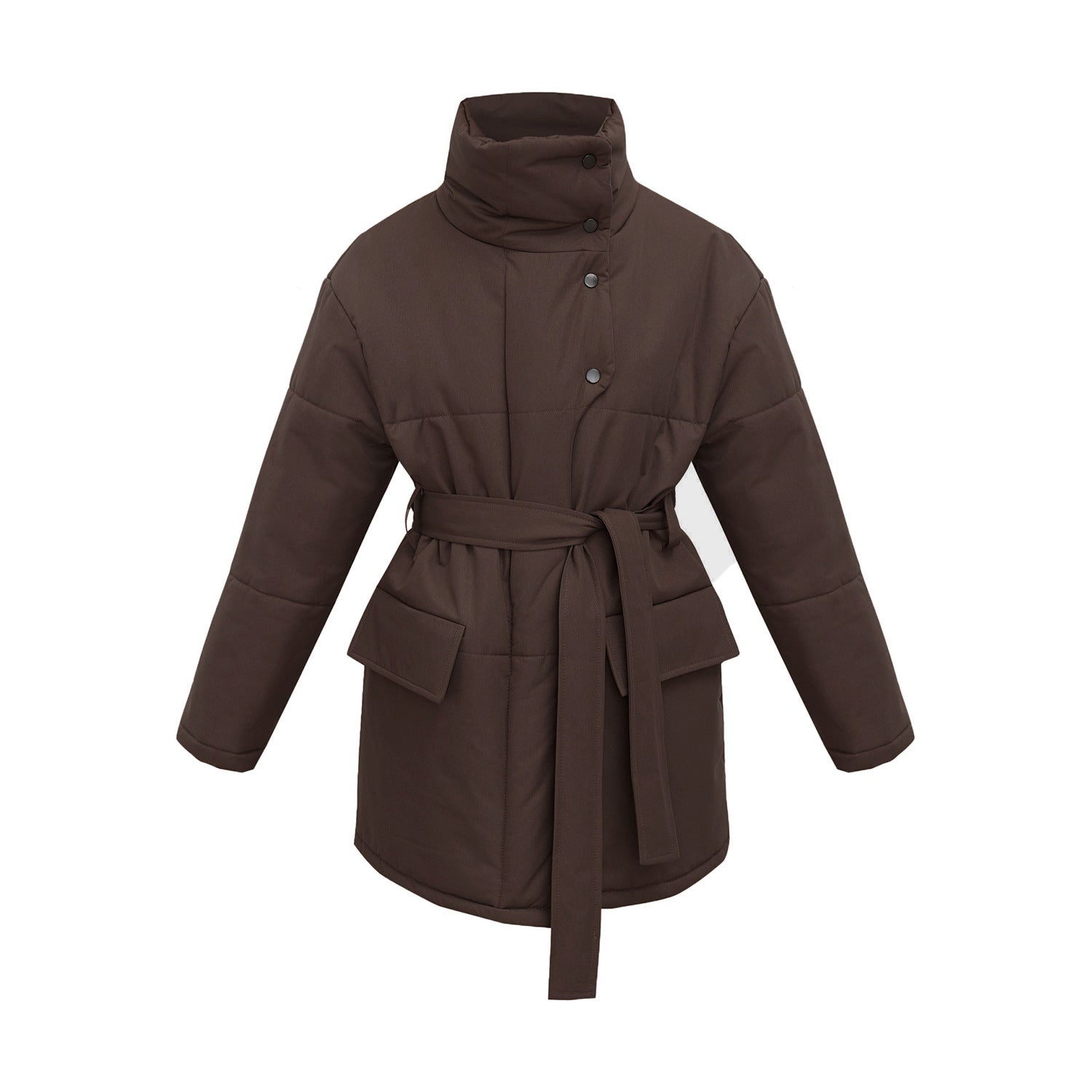 Sofie™ | Belted High-Neck Winter Coat