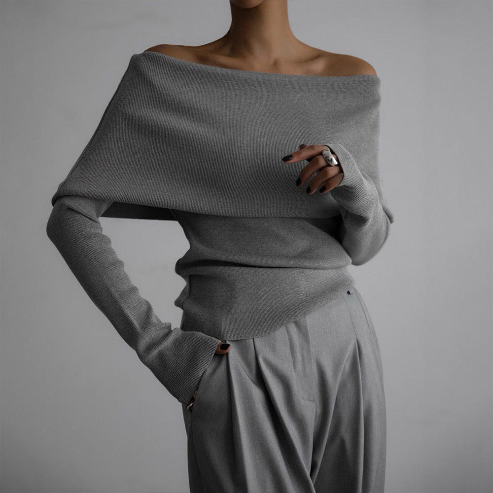 Sofie™ | Elegant Off-Shoulder Sweater