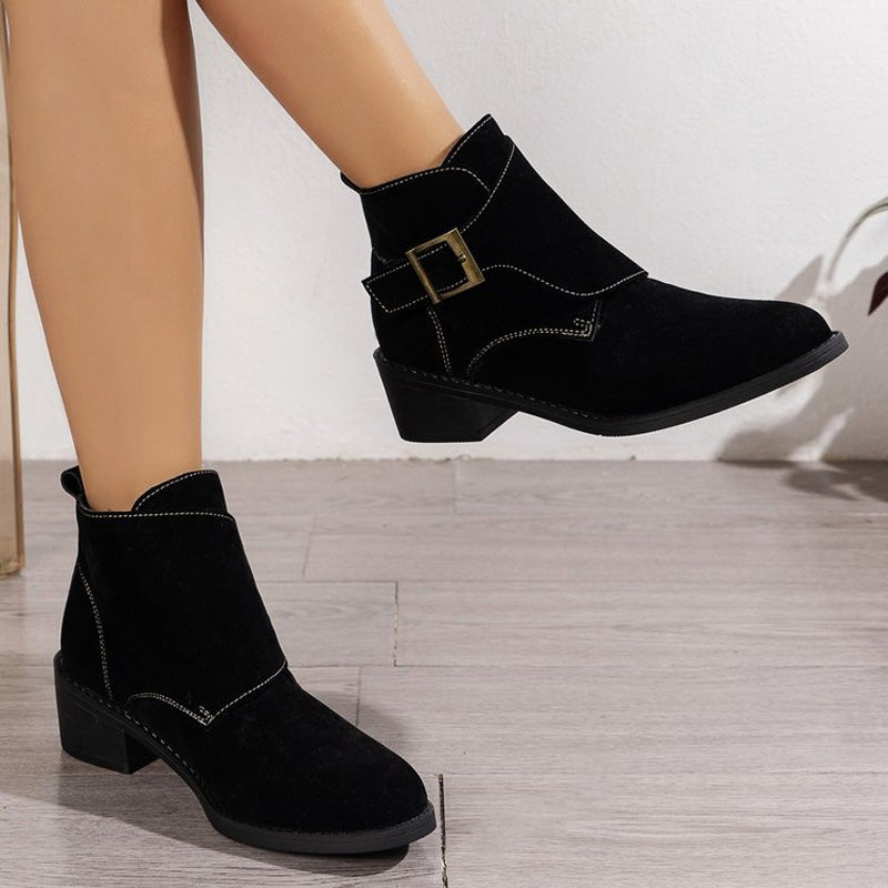 Sofie™ | Vintage Thick Heel Boots