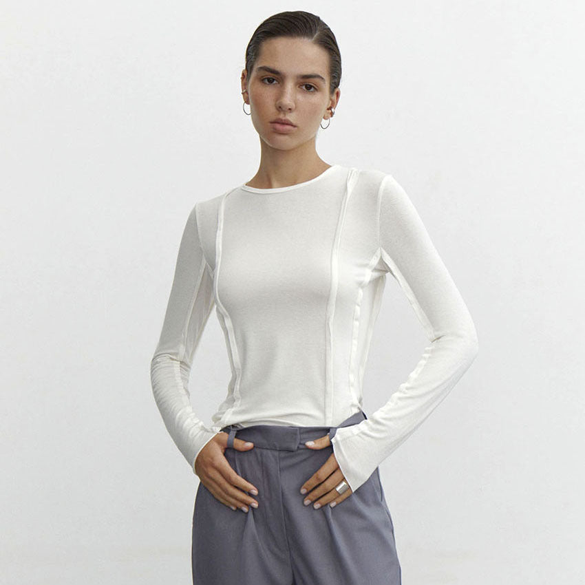 Sofie™ | The Elise Seam Detail Long Sleeve Top