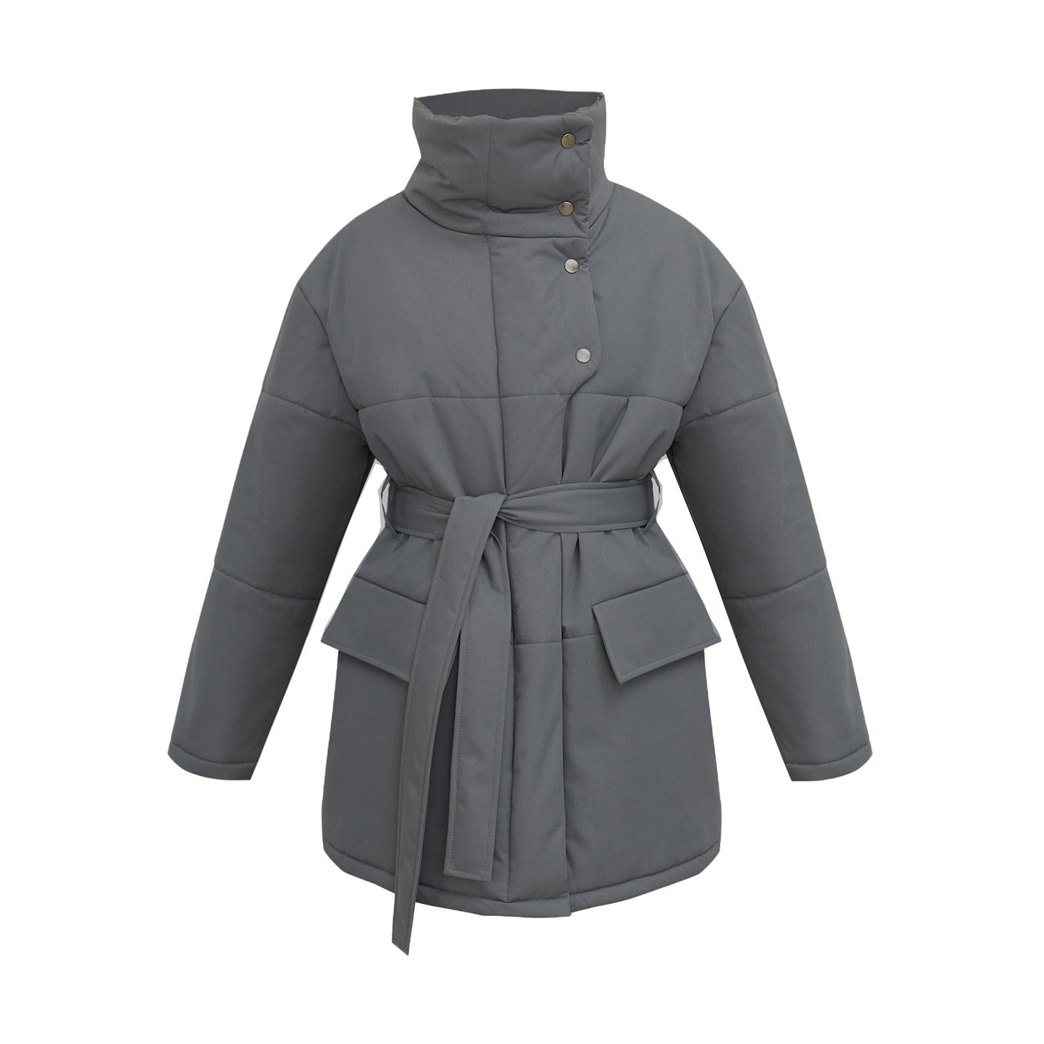 Sofie™ | Belted High-Neck Winter Coat