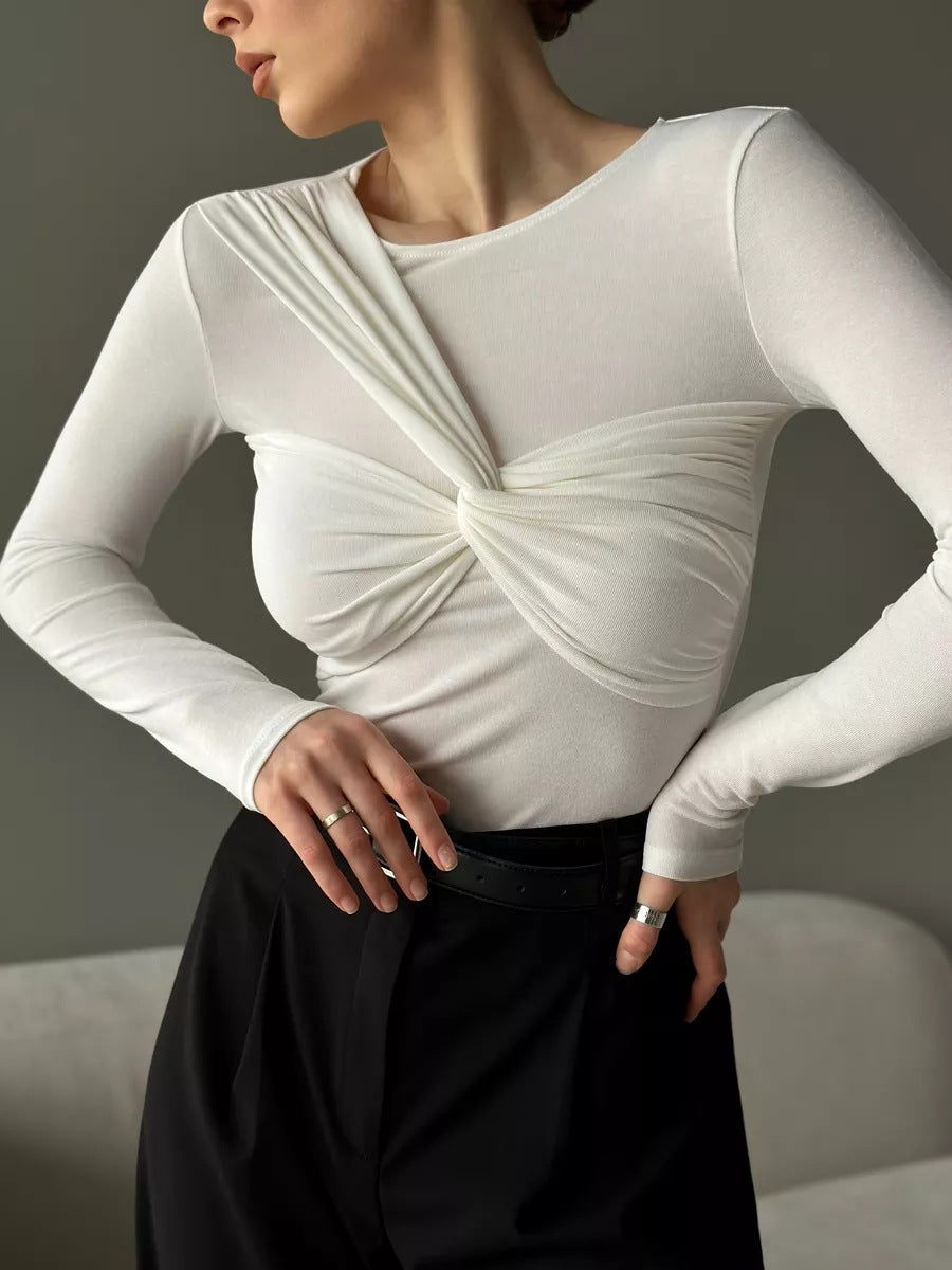 Sofie™ | The Amara Twist Long-Sleeve Top