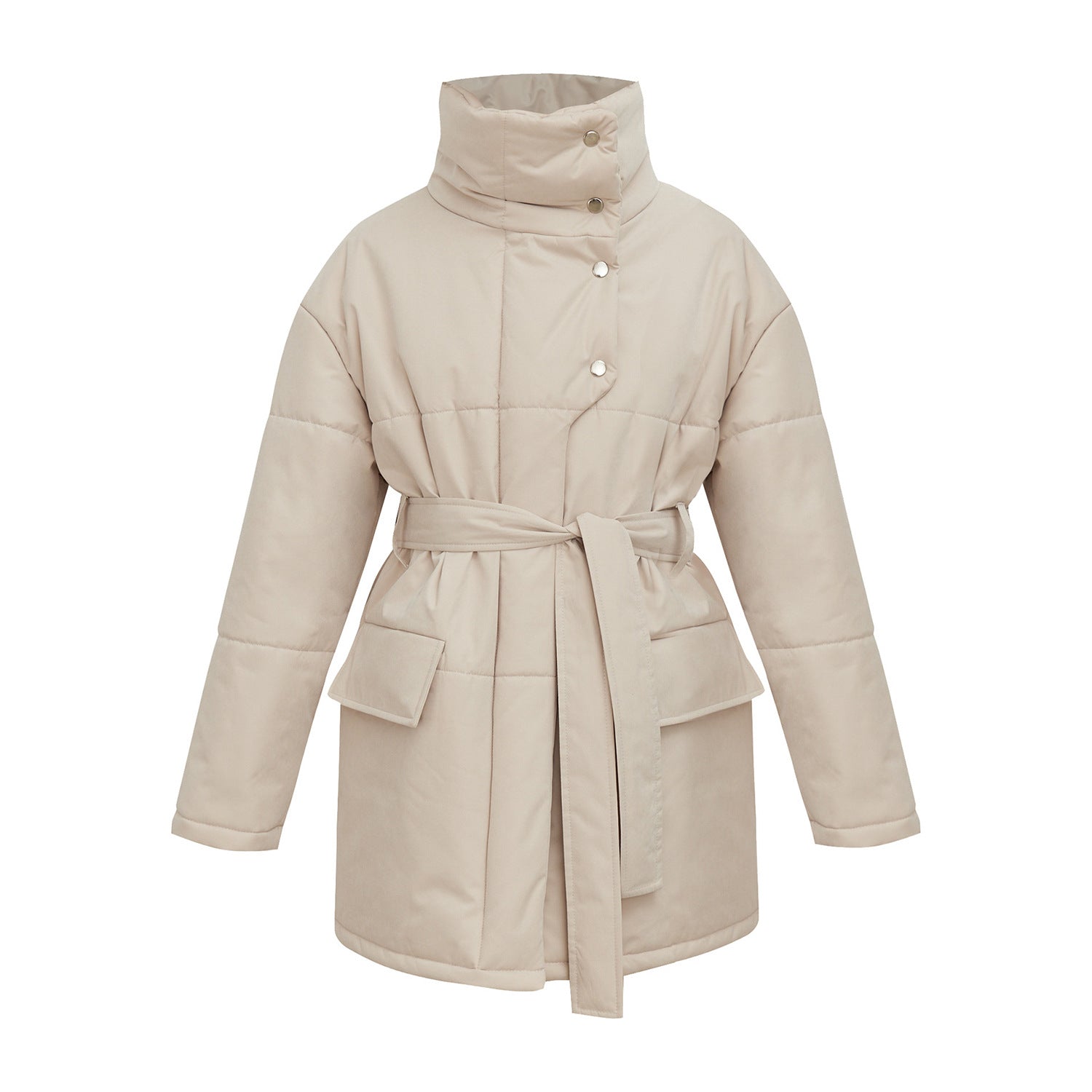 Sofie™ | Belted High-Neck Winter Coat