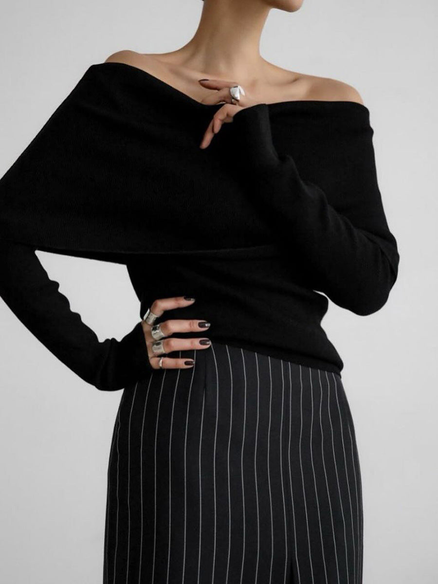 Sofie™ | Elegant Off-Shoulder Sweater