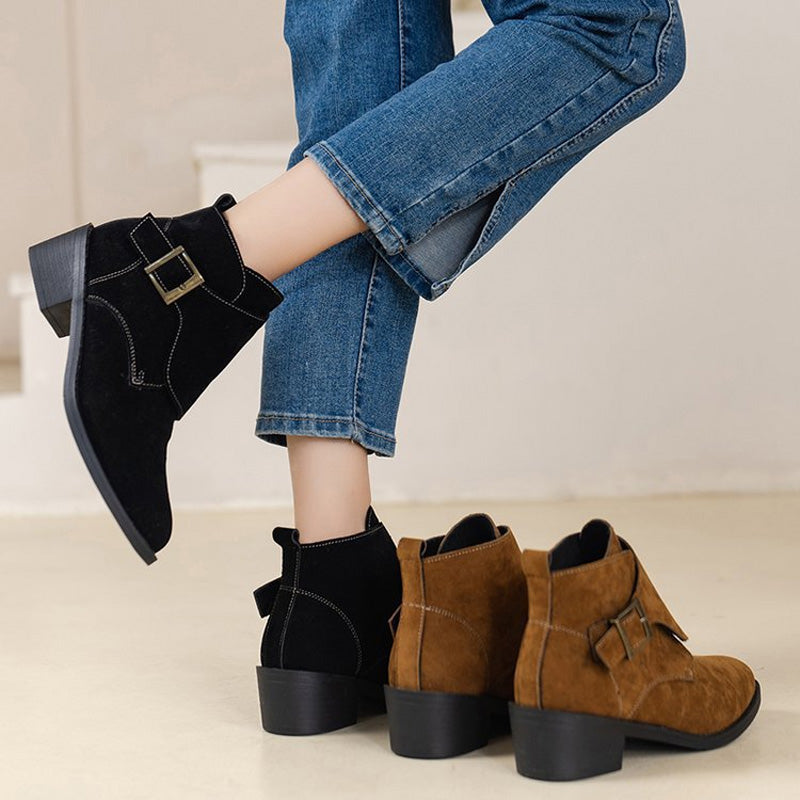 Sofie™ | Vintage Thick Heel Boots