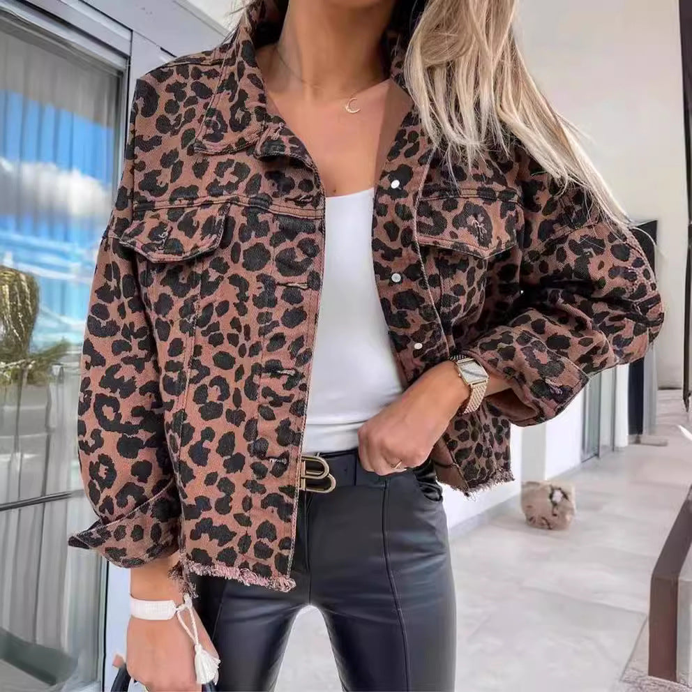 Suzie™ | The Leopard Denim Jacket