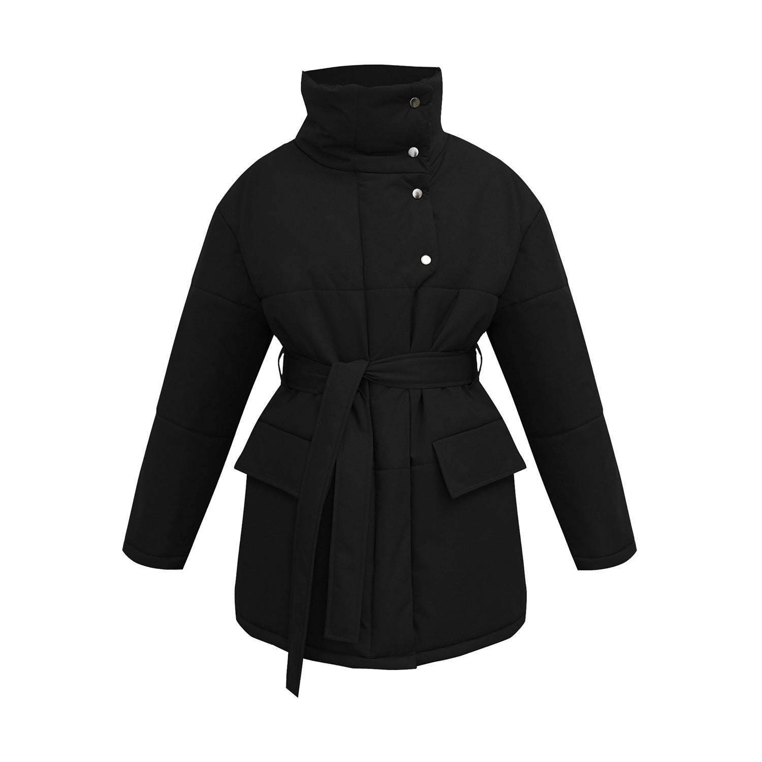 Sofie™ | Belted High-Neck Winter Coat