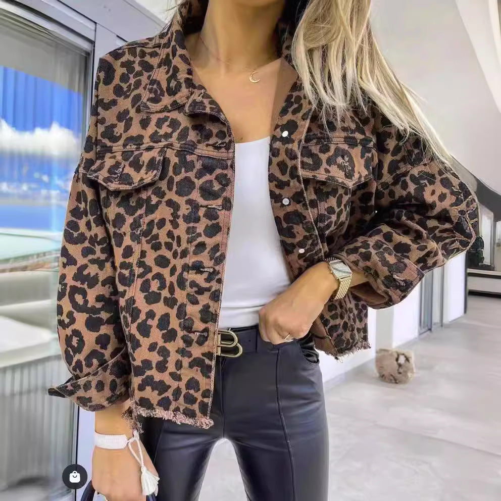 Suzie™ | The Leopard Denim Jacket