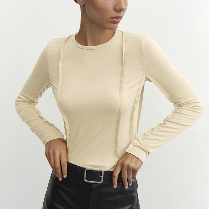 Sofie™ | The Elise Seam Detail Long Sleeve Top