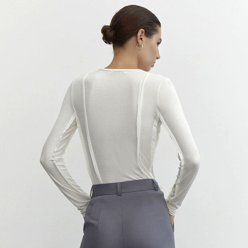 Sofie™ | The Elise Seam Detail Long Sleeve Top