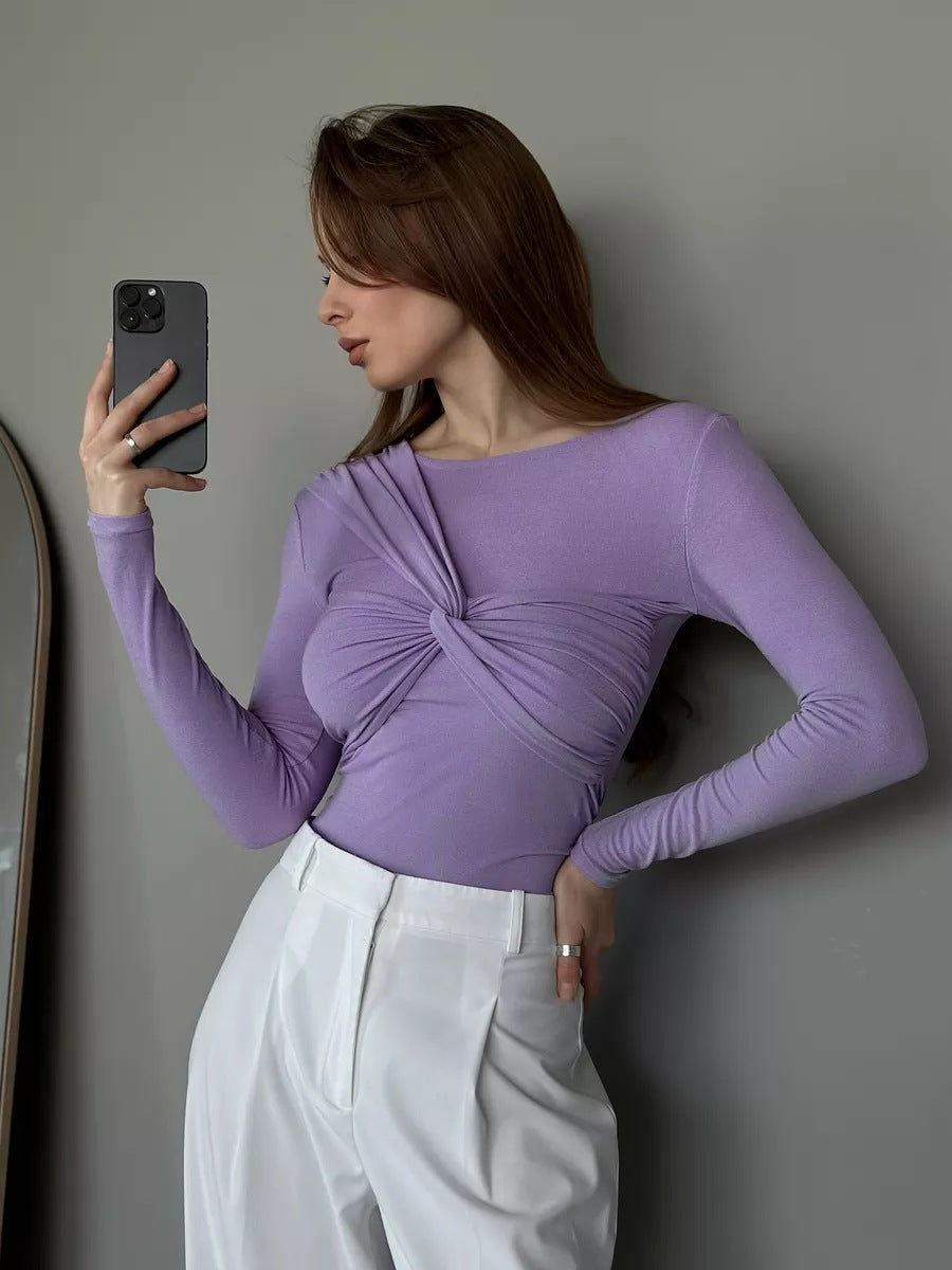 Sofie™ | The Amara Twist Long-Sleeve Top