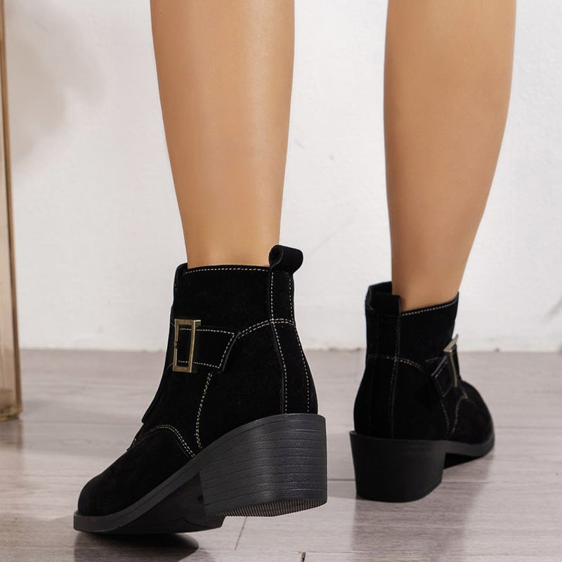 Sofie™ | Vintage Thick Heel Boots