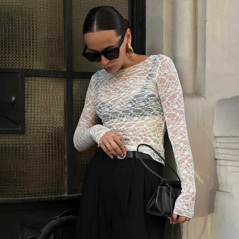 Sofie™ | The Camille Sheer Lace Top