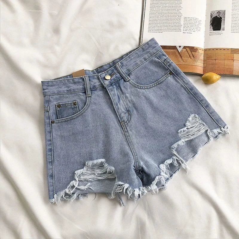 Sofie™ | The Bella Distressed Denim Shorts