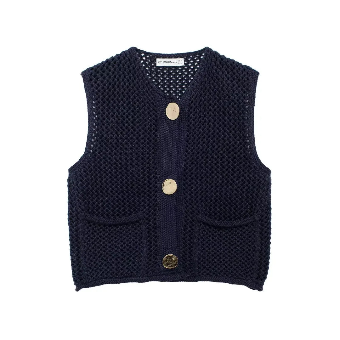 Sofie™ | The Eleanor Knitted Button Vest