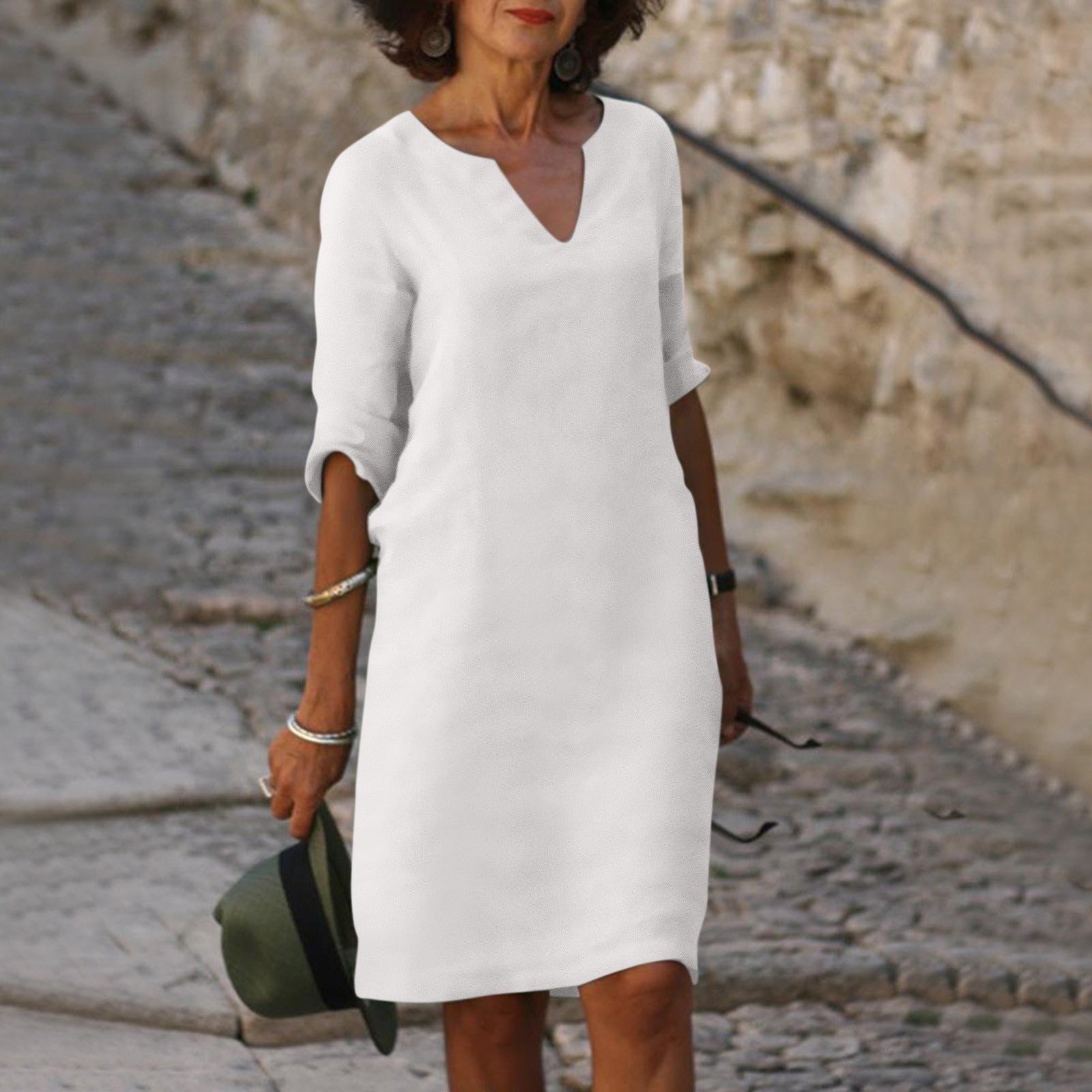 Maria™ | Victoire Dress in Natural Linen