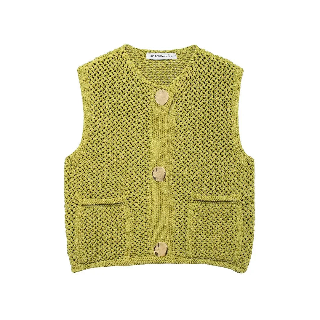 Sofie™ | The Eleanor Knitted Button Vest