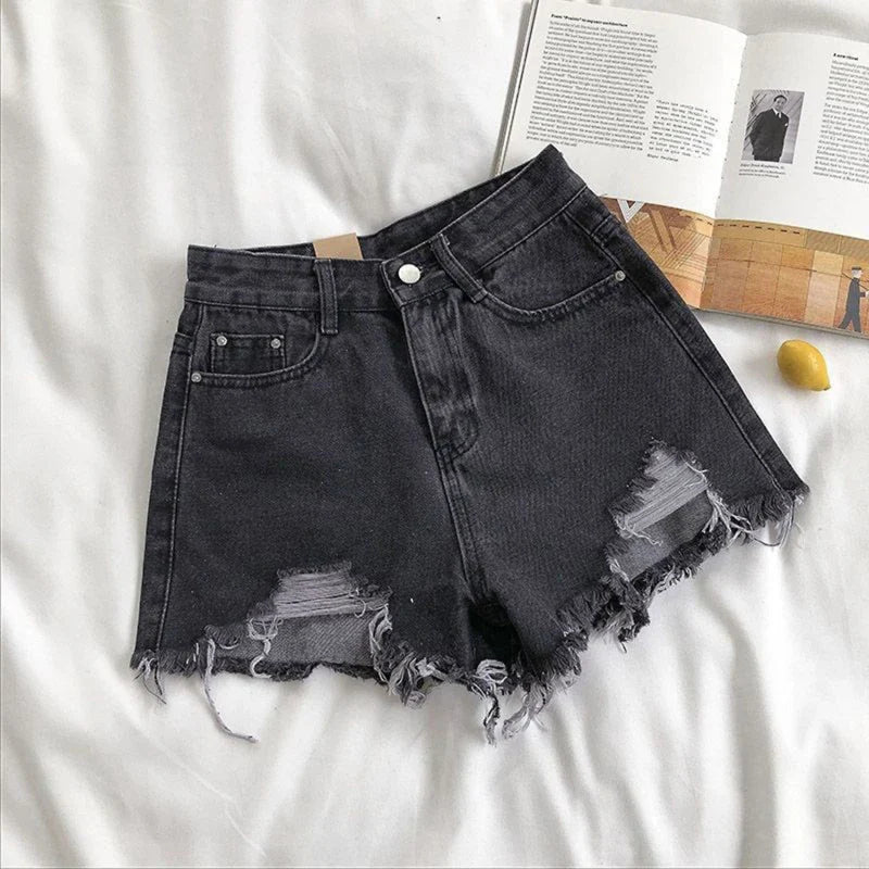 Sofie™ | The Bella Distressed Denim Shorts