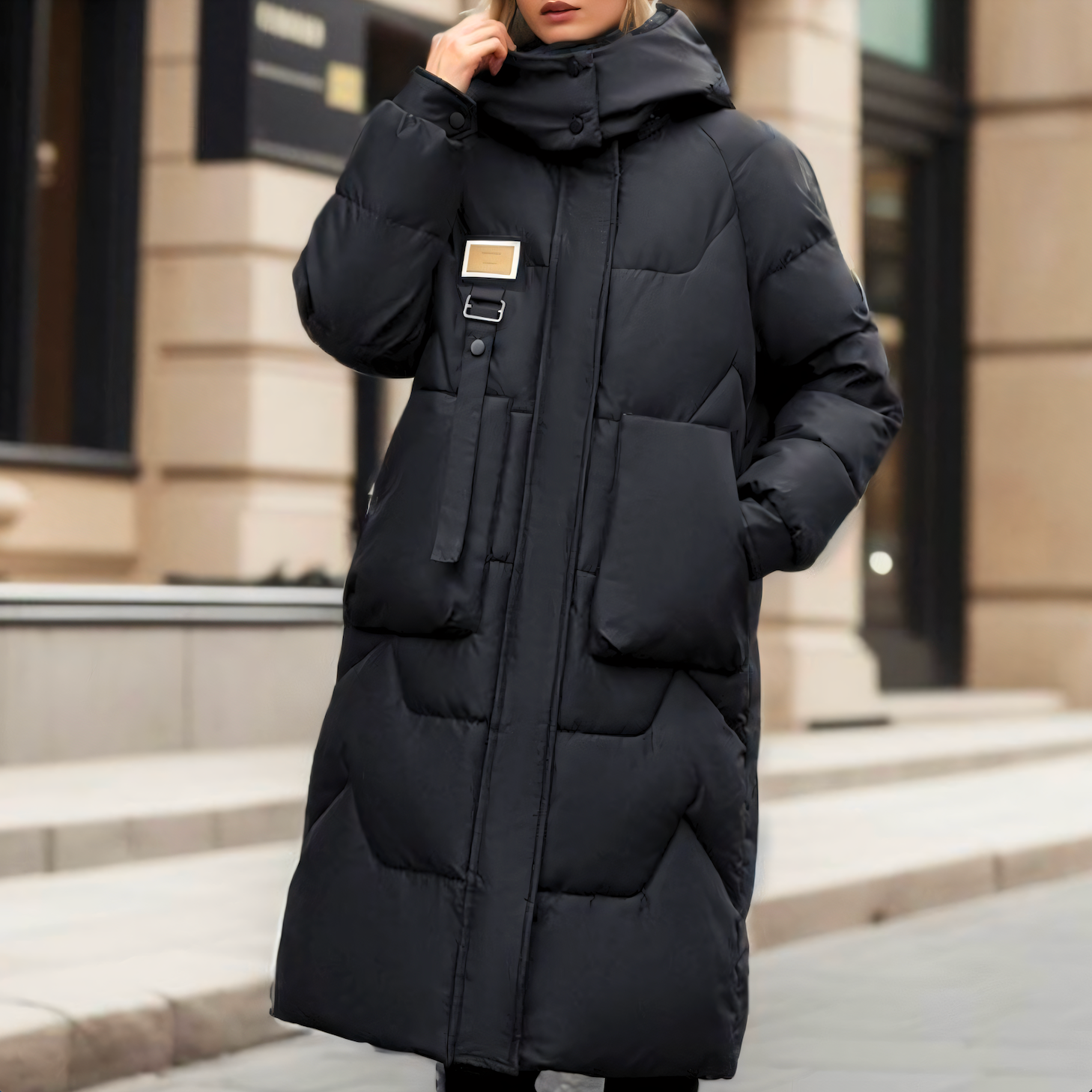 Sofie™ | Women's Stylish Long Waterproof Puffer Jacket