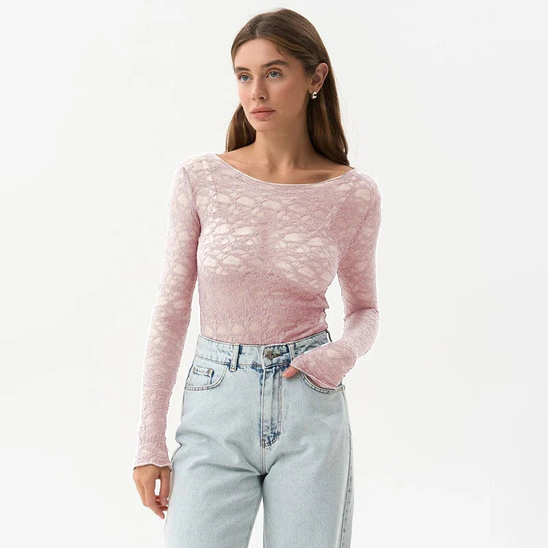 Sofie™ | The Camille Sheer Lace Top