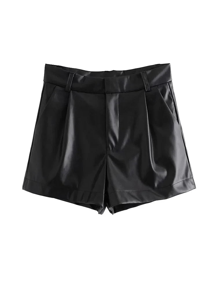 Sofie™ | The Charlie Faux Leather Shorts