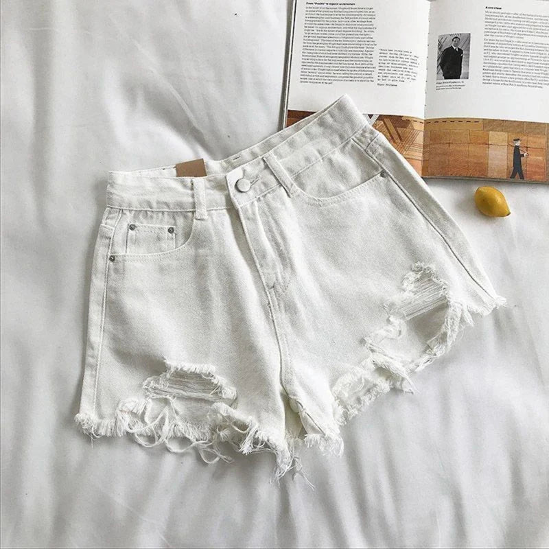 Sofie™ | The Bella Distressed Denim Shorts