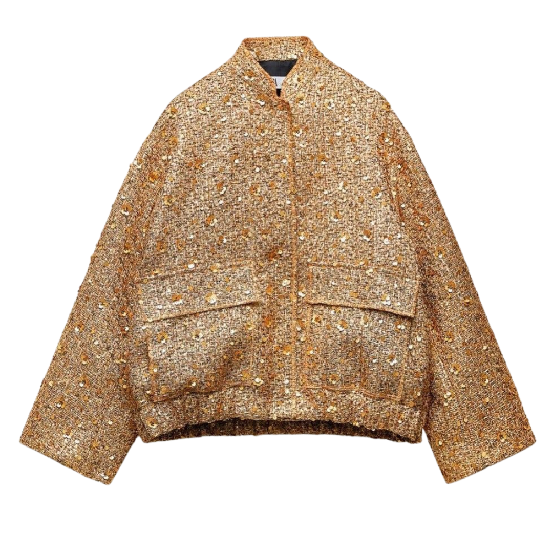 Sofie™ | Golden Sequin Jacket