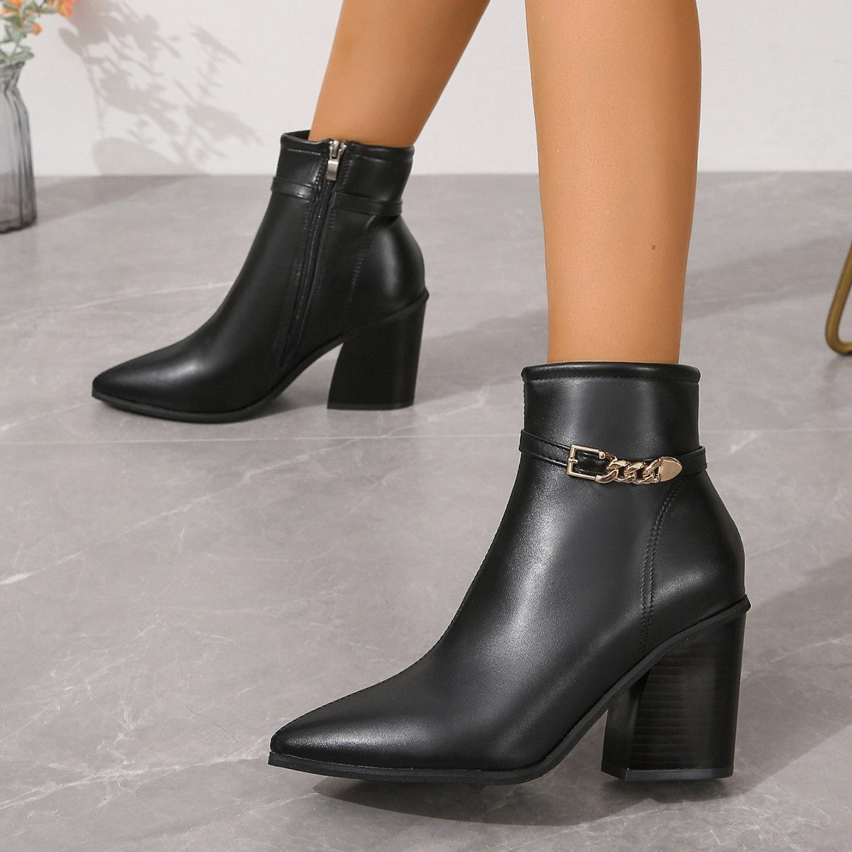 Sofie™ | Olivia Chic Block Heel Ankle Boots