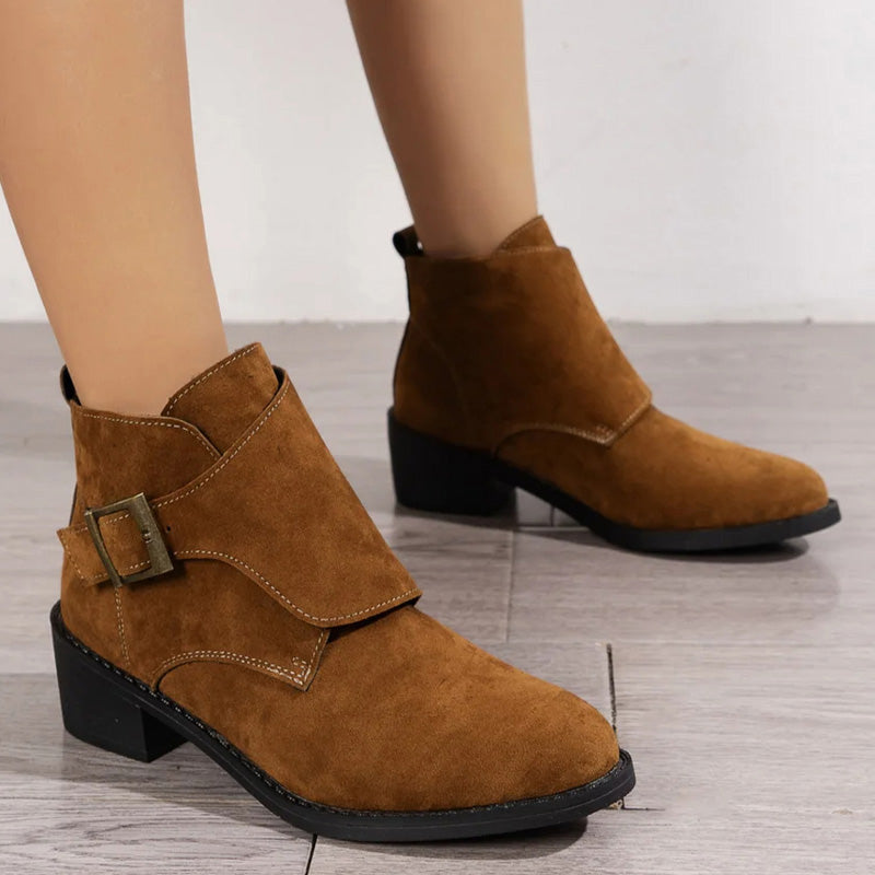 Sofie™ | Vintage Thick Heel Boots