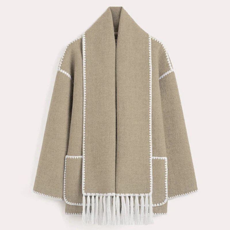 Sofie™ | Elodie Wool-Blend Scarf Coat