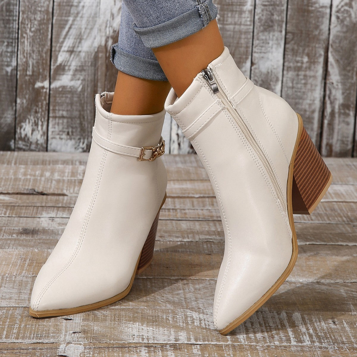 Sofie™ | Olivia Chic Block Heel Ankle Boots