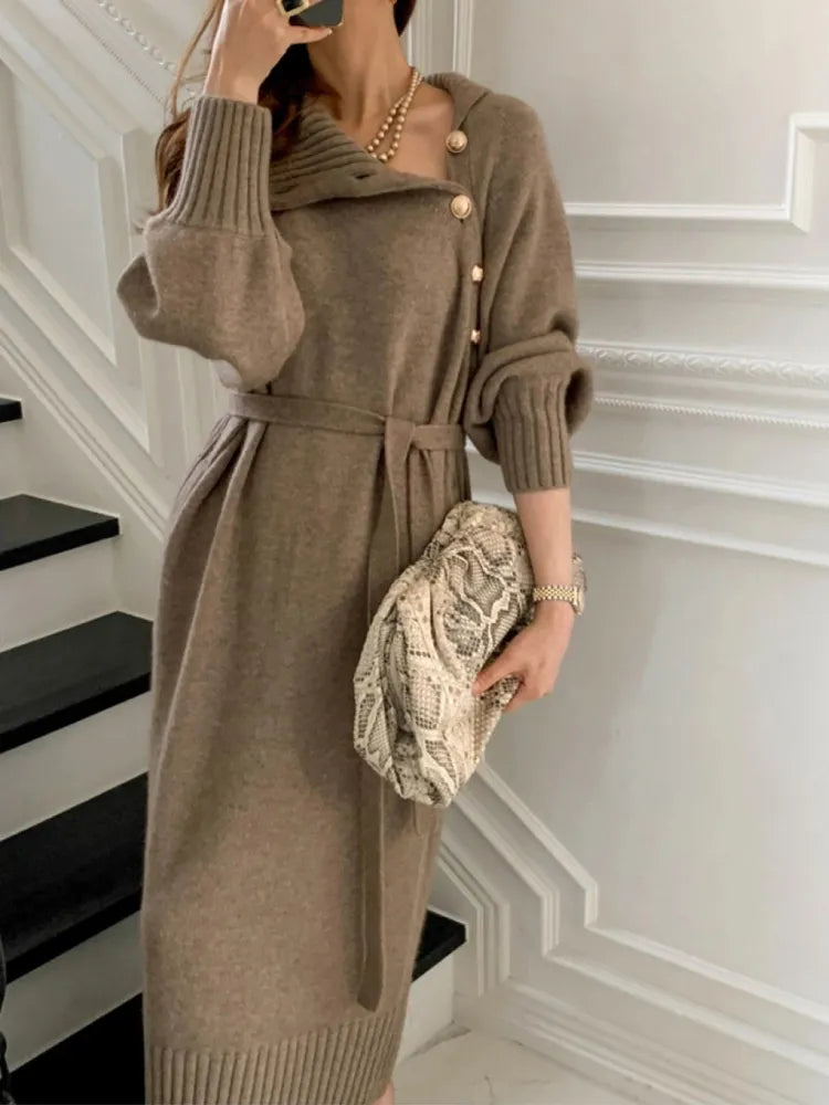 Sofie™ | Elegant turtleneck dress