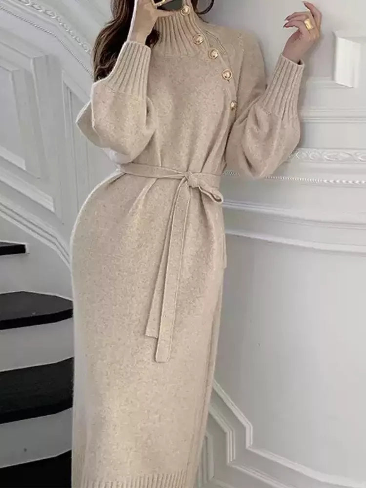 Sofie™ | Elegant turtleneck dress