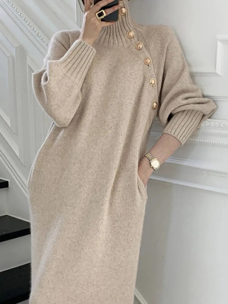 Sofie™ | Elegant turtleneck dress