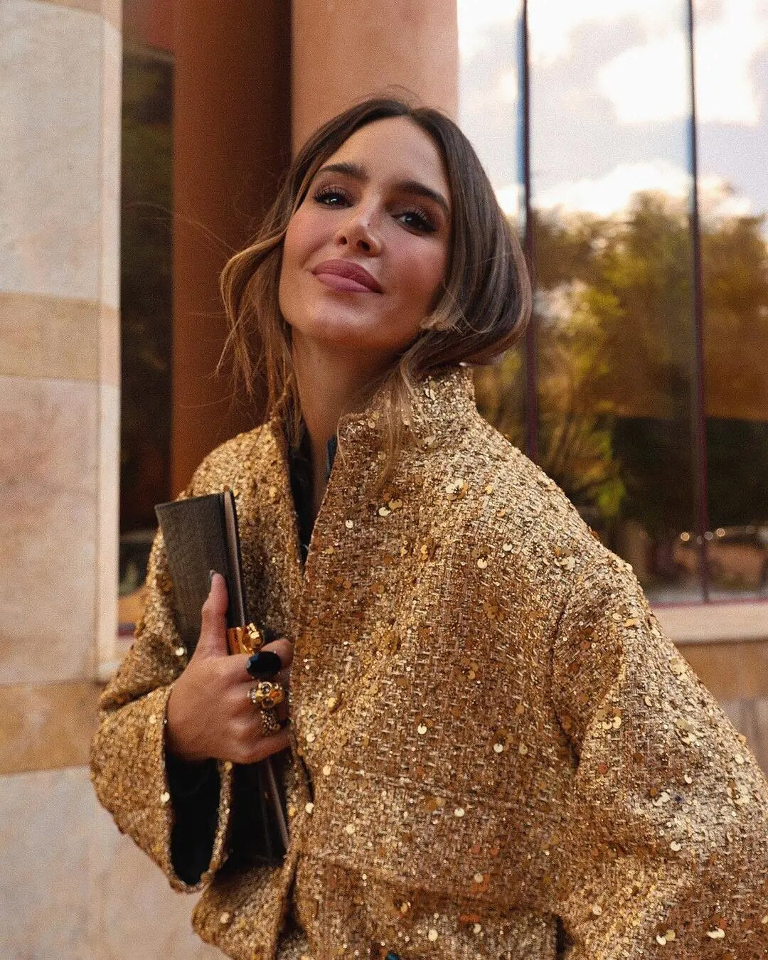 Sofie™ | Golden Sequin Jacket