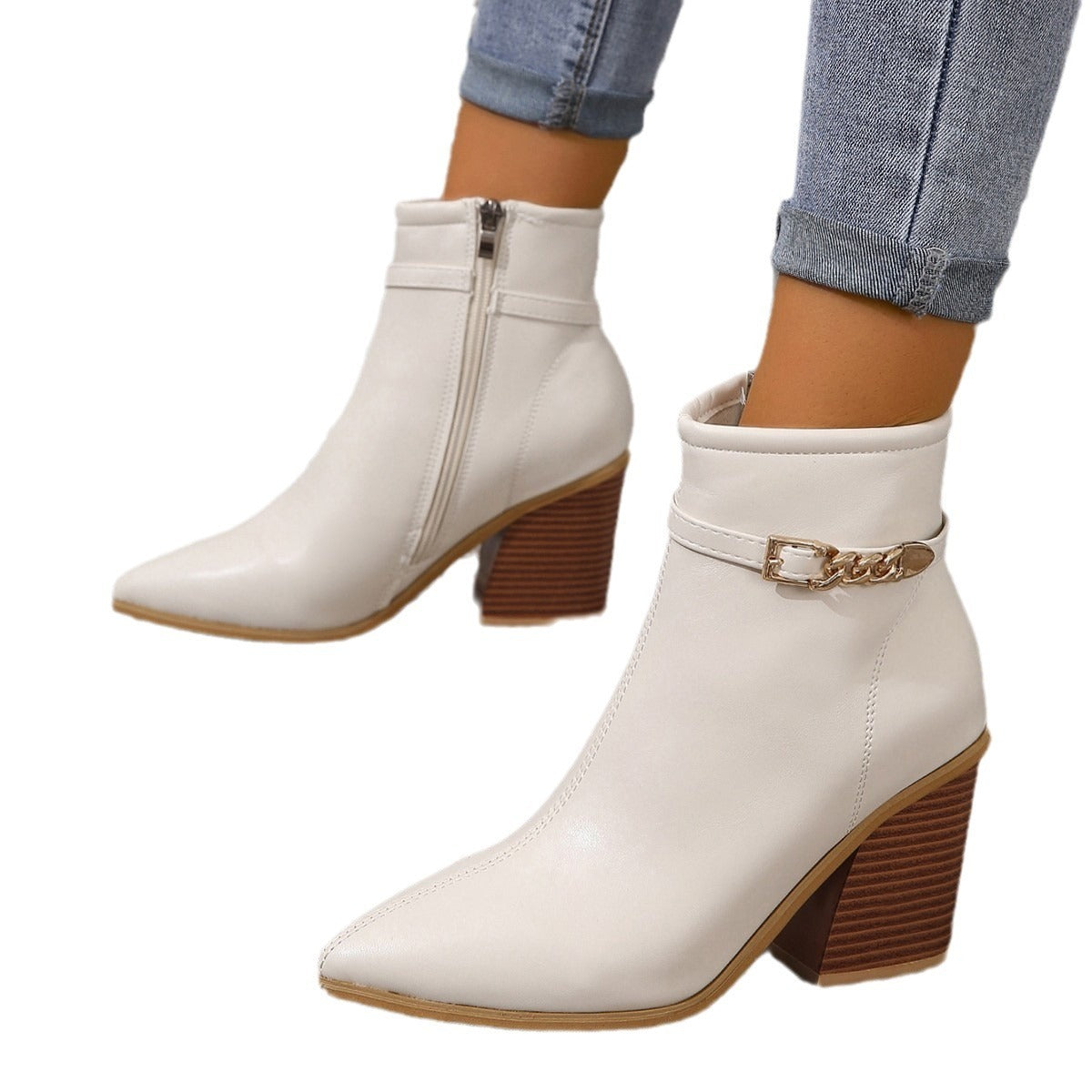 Sofie™ | Olivia Chic Block Heel Ankle Boots