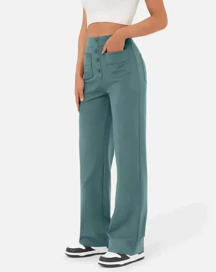 Sofie™ | Andy High-Waisted Elastic Casual Pants