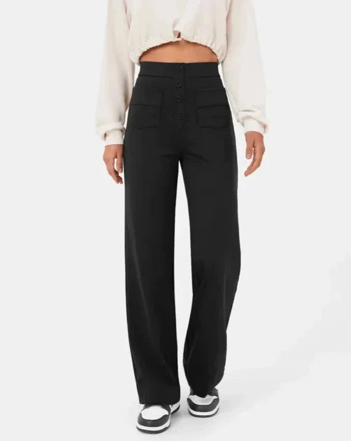 Sofie™ | Andy High-Waisted Elastic Casual Pants