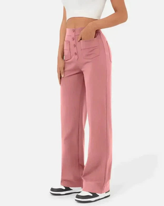 Sofie™ | Andy High-Waisted Elastic Casual Pants