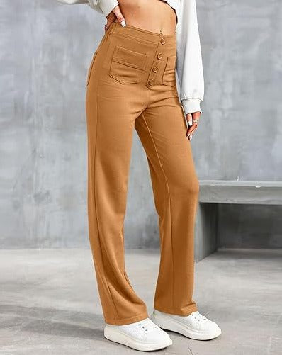 Sofie™ | Andy High-Waisted Elastic Casual Pants