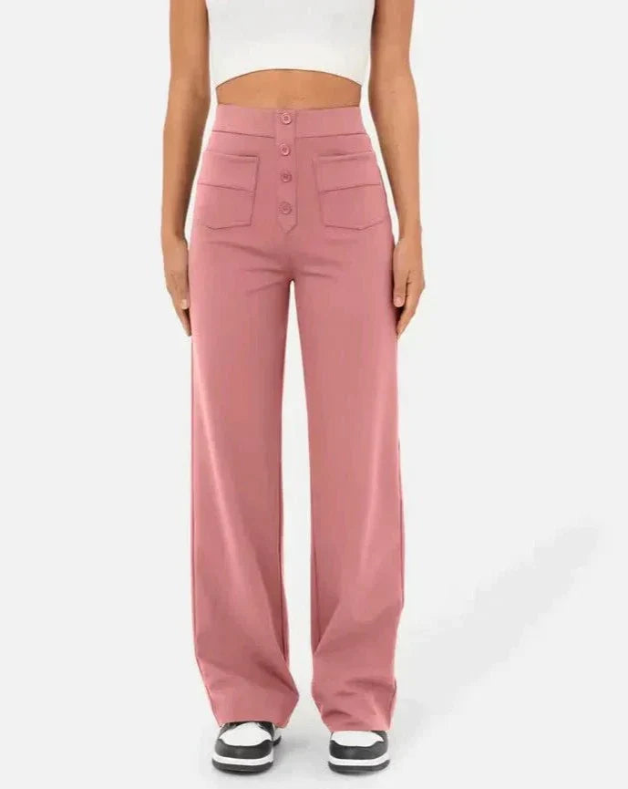 Sofie™ | Andy High-Waisted Elastic Casual Pants