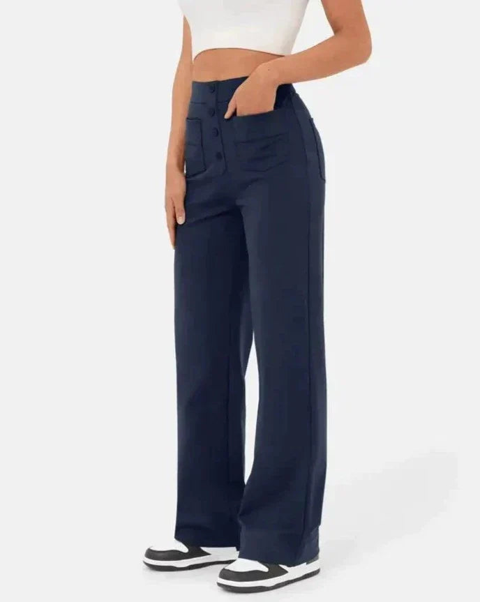 Sofie™ | Andy High-Waisted Elastic Casual Pants