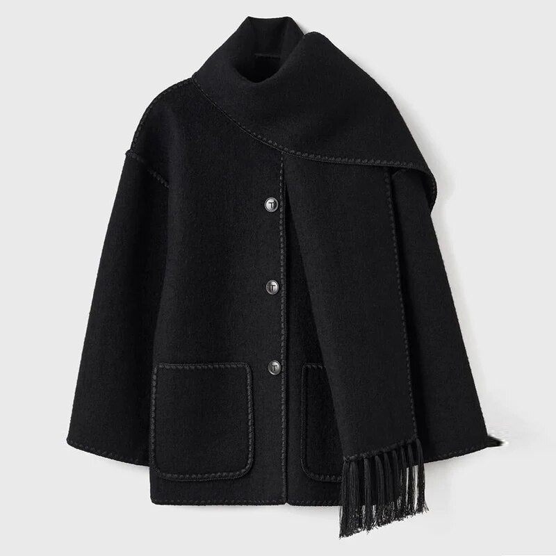 Sofie™ | Elodie Wool-Blend Scarf Coat