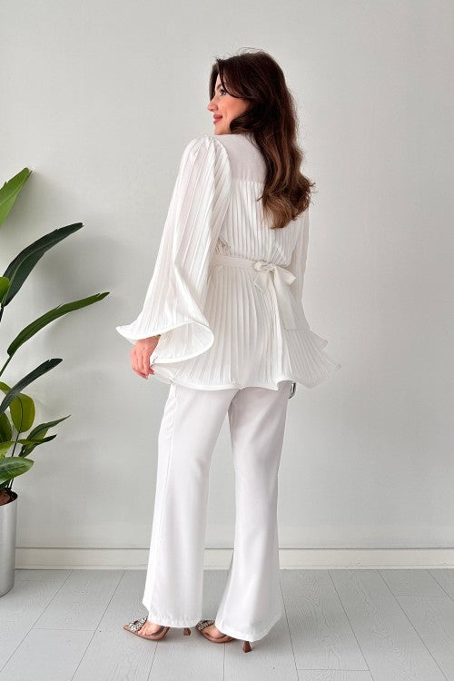 Sofie™ | Pleated Flare Tops Pants Set